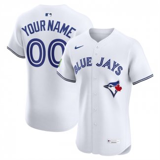 Camiseta Beisbol Hombre Toronto Blue Jays Elite Personalizada Blanco