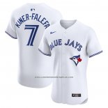 Camiseta Beisbol Hombre Toronto Blue Jays Isiah Kiner-Falefa Primera Elite Blanco