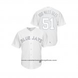 Camiseta Beisbol Hombre Toronto Blue Jays Ken Giles 2019 Players Weekend Replica Blanco