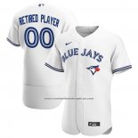 Camiseta Beisbol Hombre Toronto Blue Jays Primera Pick-A-Player Retired Roster Autentico Blanco