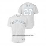Camiseta Beisbol Hombre Toronto Blue Jays Vladimir Guerrero Jr. 2019 Players Weekend Autentico Blanco