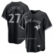 Camiseta Beisbol Hombre Toronto Blue Jays Vladimir Guerrero Jr Lights Out Replica Negro