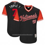 Camiseta Beisbol Hombre Washington Nationals 2017 Little League World Series Trea Turner Azul