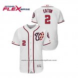 Camiseta Beisbol Hombre Washington Nationals Adam Eaton Autentico Flex Base Blanco