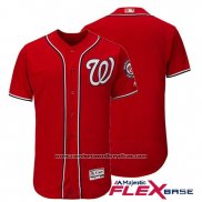 Camiseta Beisbol Hombre Washington Nationals Flex Base Scarlet Autentico Collection