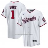 Camiseta Beisbol Hombre Washington Nationals MacKenzie Gore Primera Replica Blanco
