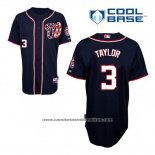 Camiseta Beisbol Hombre Washington Nationals Michael Taylor 3 Azul Alterno Cool Base
