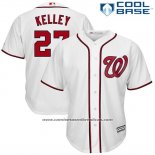 Camiseta Beisbol Hombre Washington Nationals Shawn Kelley Blanco Cool Base