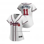 Camiseta Beisbol Mujer Atlanta Braves Ender Inciarte 2020 Replica Primera Blanco