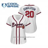 Camiseta Beisbol Mujer Atlanta Braves Josh Donaldson Cool Base Primera 2019 Blanco