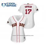 Camiseta Beisbol Mujer Boston Red Sox Nathan Eovaldi 2019 Gold Program Cool Base Blanco