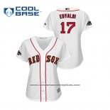 Camiseta Beisbol Mujer Boston Red Sox Nathan Eovaldi 2019 Gold Program Cool Base Blanco