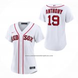 Camiseta Beisbol Mujer Boston Red Sox Roman Anthony Primera Replica Blanco
