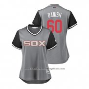 Camiseta Beisbol Mujer Chicago White Sox Tyler Danish 2018 LLWS Players Weekend Danish Gris