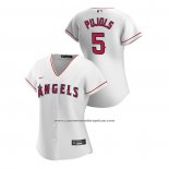 Camiseta Beisbol Mujer Los Angeles Angels Albert Pujols 2020 Replica Primera Blanco