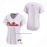 Camiseta Beisbol Mujer Philadelphia Phillies Primera Limited Blanco