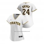Camiseta Beisbol Mujer Pittsburgh Pirates Chris Archer 2020 Replica Primera Blanco