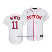 Camiseta Beisbol Nino Boston Red Sox Rafael Devers Replica 2021 Blanco