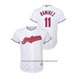 Camiseta Beisbol Nino Cleveland Indians Jose Ramirez Cool Base Primera Blanco