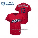 Camiseta Beisbol Nino Cleveland Indians Odell Beckham Jr Cool Base MLB X NFL Rojo