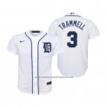 Camiseta Beisbol Nino Detroit Tigers Alan Trammell Replica Primera Blanco