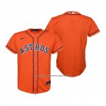 Camiseta Beisbol Nino Houston Astros Replica Alterno Naranja