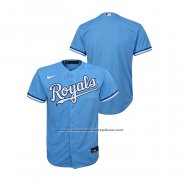 Camiseta Beisbol Nino Kansas City Royals Replica Alterno Azul