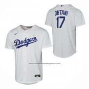 Camiseta Beisbol Nino Los Angeles Dodgers Shohei Ohtani Primera Replica Blanco
