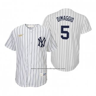 Camiseta Beisbol Nino New York Yankees Joe Dimaggio Cooperstown Collection Primera Blanco