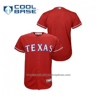 Camiseta Beisbol Nino Texas Rangers Cool Base Replica Rojo