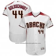 Camiseta Beisbol Hombre Arizona Diamondbacks 44 Paul Goldschmidt Blanco Autentico Collection