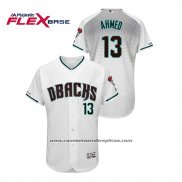 Camiseta Beisbol Hombre Arizona Diamondbacks Nick Ahmed Autentico Flex Base Blanco