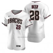 Camiseta Beisbol Hombre Arizona Diamondbacks Seth Beer Autentico Primera Blanco