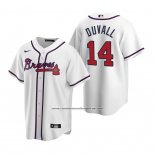 Camiseta Beisbol Hombre Atlanta Braves Adam Duvall Replica Primera Blanco