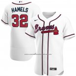 Camiseta Beisbol Hombre Atlanta Braves Cole Hamels Primera Autentico Blanco