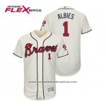 Camiseta Beisbol Hombre Atlanta Braves Ozzie Albies Flex Base Autentico Collezione Alterno 2019 Crema Camiseta Beisbol Hombre Atlanta Braves Ozzie Albies Flex Base Autentico Collezione Alterno 2019 Crema