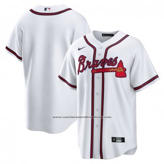 Camiseta Beisbol Hombre Atlanta Braves Primera Big & Tall Replica Blanco