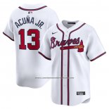 Camiseta Beisbol Hombre Atlanta Braves Ronald Acuna Jr. Primera Limited Blanco