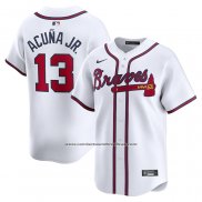 Camiseta Beisbol Hombre Atlanta Braves Ronald Acuna Jr. Cool Base Alterno 2019 Azul