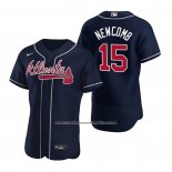 Camiseta Beisbol Hombre Atlanta Braves Sean Newcomb Autentico Alterno 2020 Azul