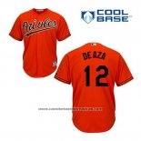 Camiseta Beisbol Hombre Baltimore Orioles 12 Alejandro de Aza Naranja Alterno Cool Base