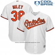 Camiseta Beisbol Hombre Baltimore Orioles 38 Wade Miley Blanco Cool Base