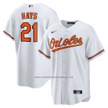 Camiseta Beisbol Hombre Baltimore Orioles Austin Hays Replica Blanco