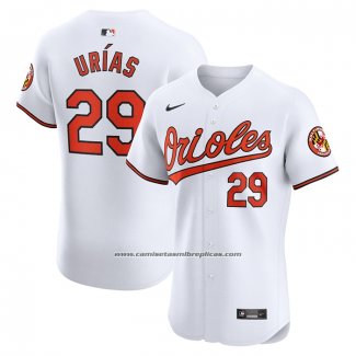 Camiseta Beisbol Hombre Baltimore Orioles Ramon Urias Primera Elite Blanco