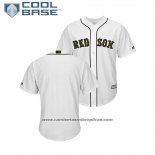 Camiseta Beisbol Hombre Boston Red Sox 2018 Dia de los Caidos Cool Base Blanco