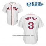 Camiseta Beisbol Hombre Boston Red Sox 3 Jimmie Foxx Blanco Primera Cool Base