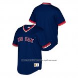 Camiseta Beisbol Hombre Boston Red Sox Cooperstown Collection Mesh Wordmark V-Neck Azul
