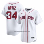 Camiseta Beisbol Hombre Boston Red Sox David Ortiz Primera Limited Blanco
