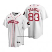 Camiseta Beisbol Hombre Boston Red Sox Eduard Bazardo Replica Blanco