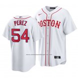 Camiseta Beisbol Hombre Boston Red Sox Martin Perez Replica 2021 Blanco